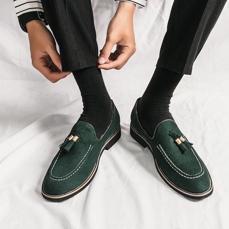 Emerson Tassel Suede Loafer