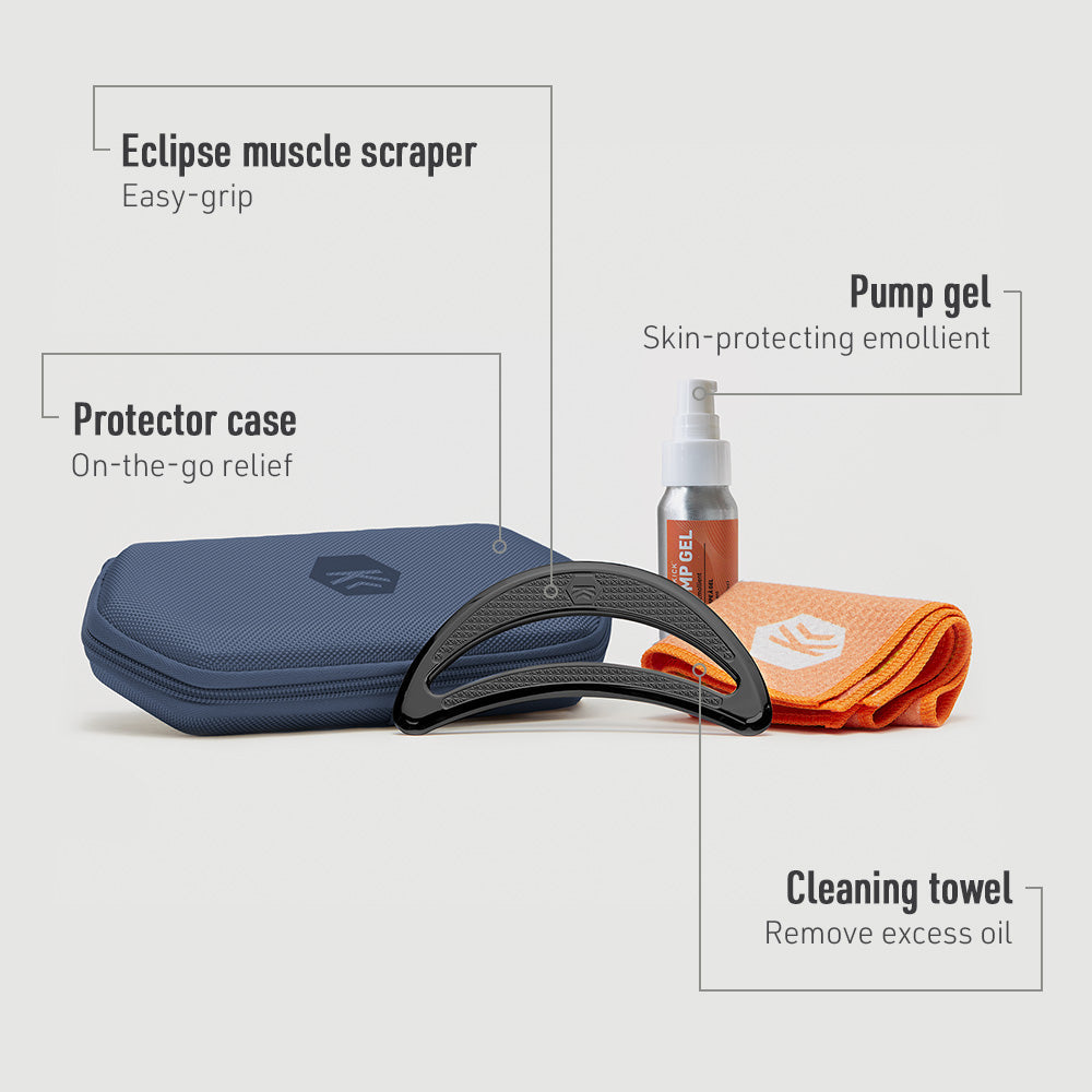 Eclipse – Muskelrapa i rostfritt stål (mer beskrivande)